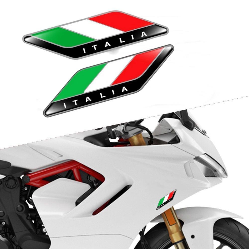 Model Kit Vespa - 2 Buah/Pasang Lencana Lambang Bendera Tiga