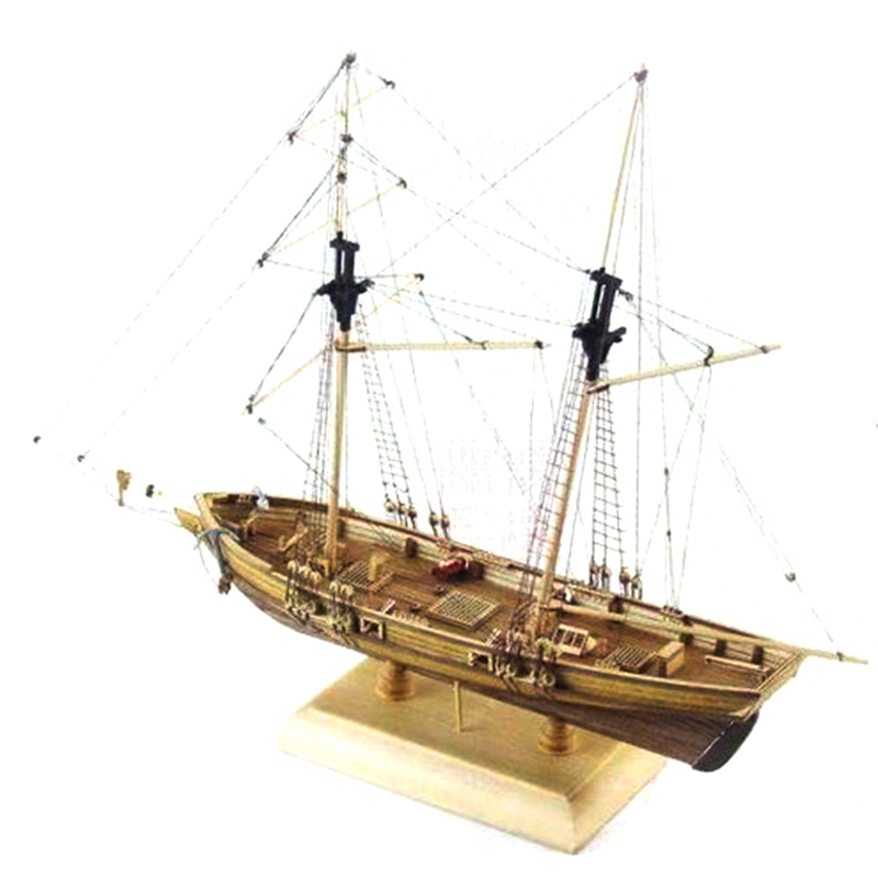 Model Kit Yacht - 1:70 Model perahu layar kayu Port