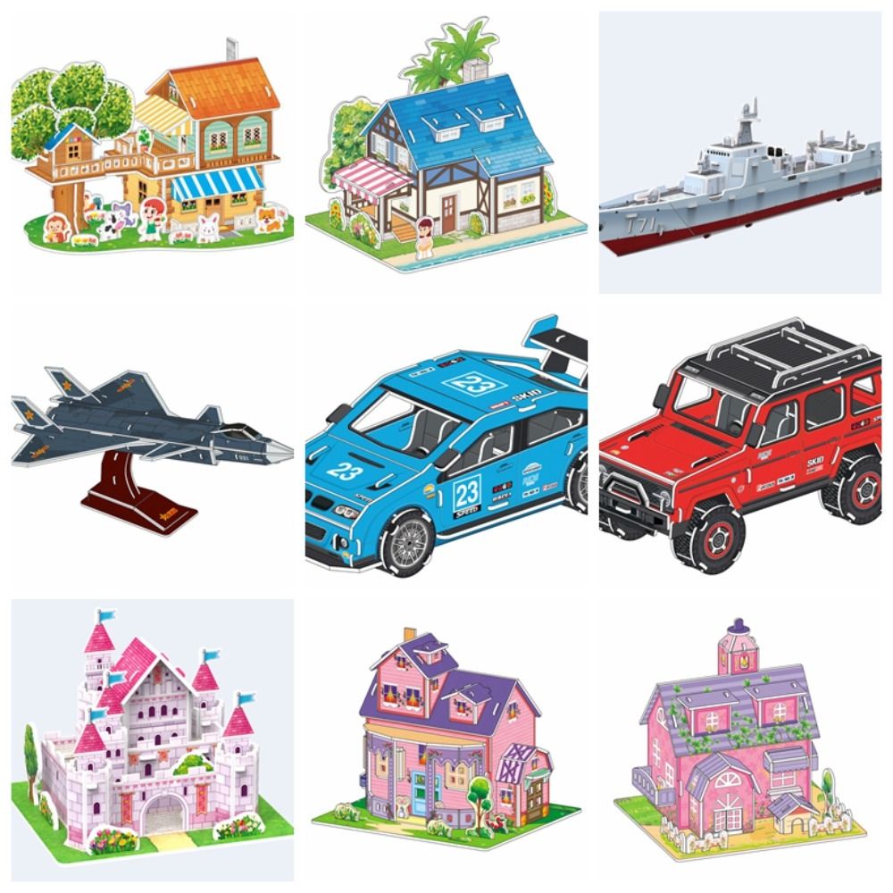 Model Kit Eva - Mainan edukasi teka-teki 3d kertas Model