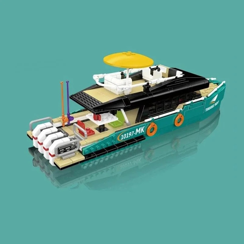 Set Balok Bangunan Kapal Pesia - Model Kit Yacht ulasan dan harga